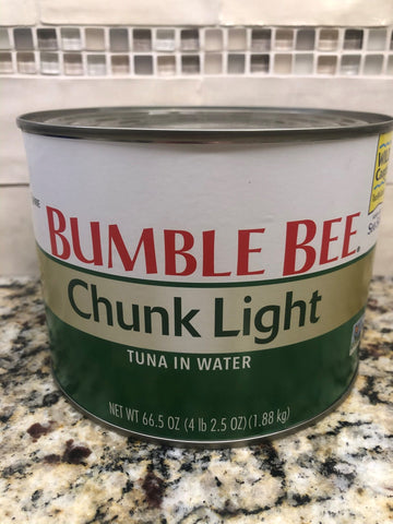 2 Cans of Bumble Bee Chunk Light Tuna in Water, 66.5 oz