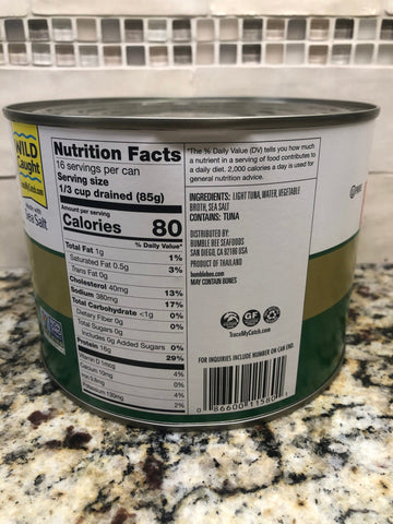 2 Cans of Bumble Bee Chunk Light Tuna in Water, 66.5 oz