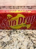 12 pack of Cherry Lemon Sun Drop Cans citrus cola Sundrop Soda