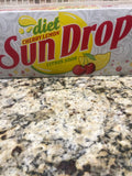 12 pack of DIET CHERRY LEMON SUN DROP Cans citrus cola SUNDROP Soda