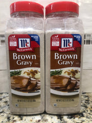 2 JARS McCormick Premium Brown Gravy Mix 18 oz Rice Beef Meat FREE SHIP