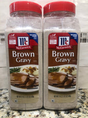 2 Jars of McCormick Premium Brown Gravy Mix, 18 oz