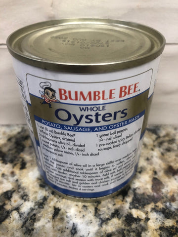 Bumble Bee Steamed Shucked Whole Oysters 8 oz Can Stew Chowder