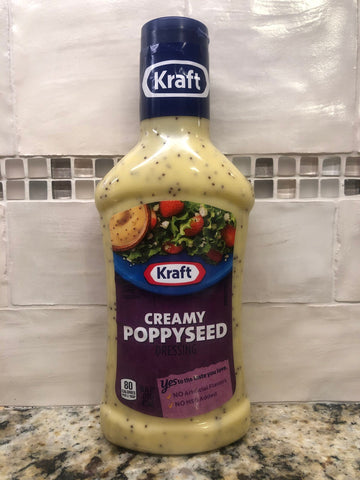 3 BOTTLES Kraft Creamy Poppyseed Salad Dressing 16 oz Sweet Tangy FREE SHIP