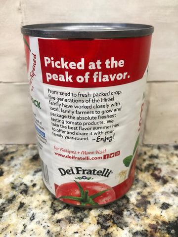 Hirzel Canning & Farms Dei Fratelli Pizza Sauce 15 oz Can Tomato Crust