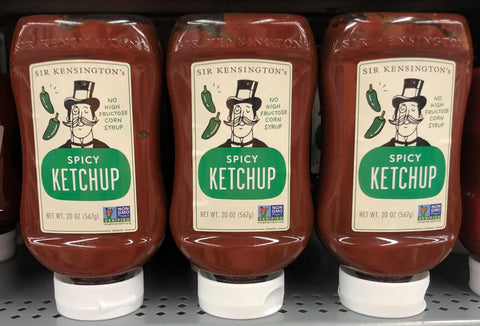 3 BOTTLES Sir Kensington's Spicy Tomato Ketchup 20 oz Catsup French Fries