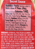 3 BOTTLES Great Value Secret Sauce for Burgers & Dipping 12 Oz McDonalds Big Mac