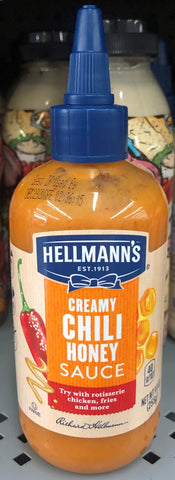 4 BOTTLES Hellmann's Creamy Chili Honey Sauce 9 oz Dip Chicken Fries