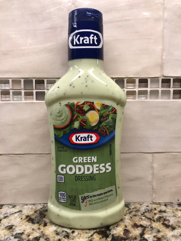 3 Bottles of Kraft Green Goddess Salad Dressing, 16 oz