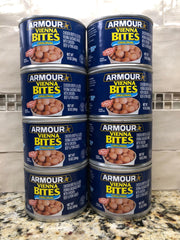 8 Cans of Armour Star Vienna Sausage Bites, 10 oz