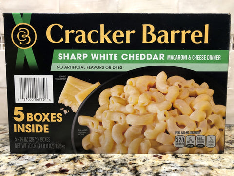 10 BOXES Cracker Barrel Macaroni & Cheese Dinner 14 oz White Cheese