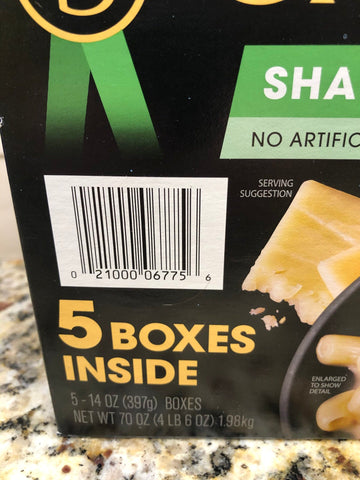 10 BOXES Cracker Barrel Macaroni & Cheese Dinner 14 oz White Cheese