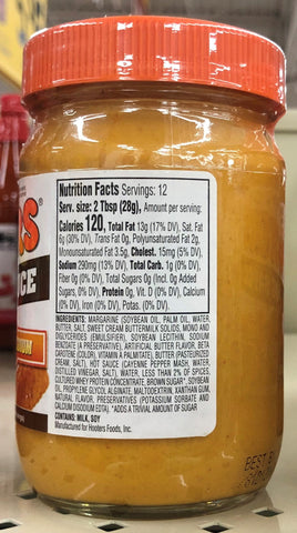 Hooters Foods Medium Wing Sauce 12 oz Bottle Chicken Tabasco