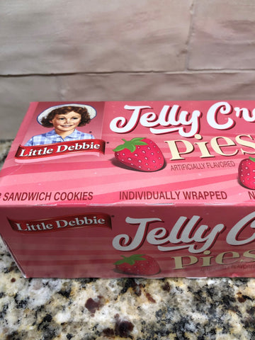 Little Debbie Strawberry Jelly Creme Pies 10 oz Sweet Rolls Cookie