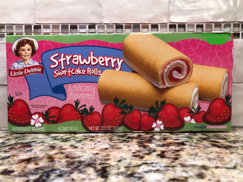 Little Debbie Strawberry Shortcake Rolls 6 ct 13 oz Vanilla Creme Cakes