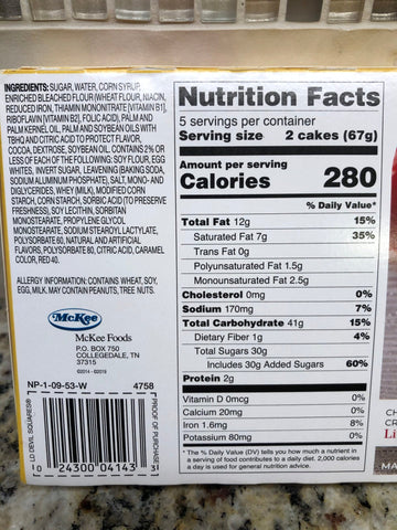 Little Debbie Devil Squares Cakes 10 ct 11.76 oz Chocolate Vanilla Creme Filled