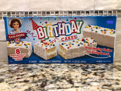 Little Debbie Happy Birthday Cakes 8 ct 12.39 oz Sticks Candy Bday