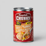 Campbell's Chunky Smoked Turkey with White & Wild Rice Soup, 18.6 oz Cans