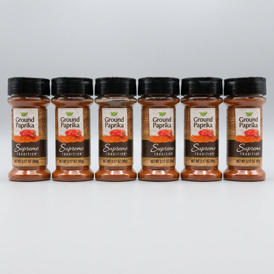 6 Jars of Supreme Tradition Ground Paprika Seasoning, 3.17 oz