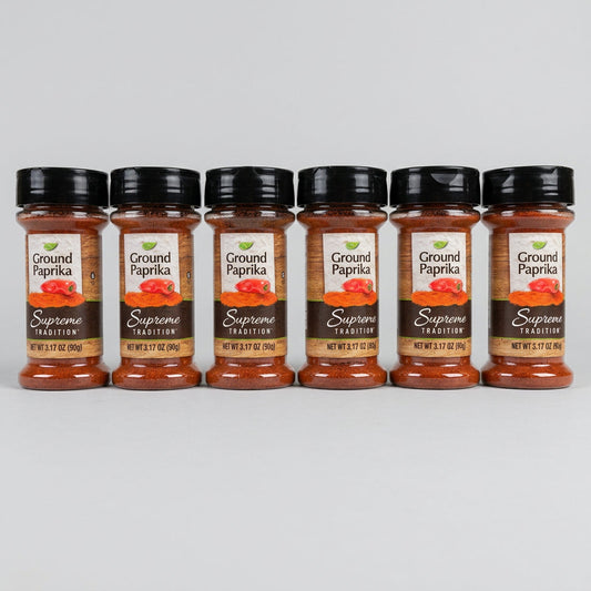6 Jars Supreme Tradition Ground Paprika 3.17 oz
