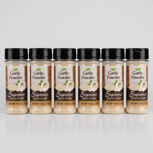 6 Jars of Supreme Tradition Garlic Powder, 2.5 oz