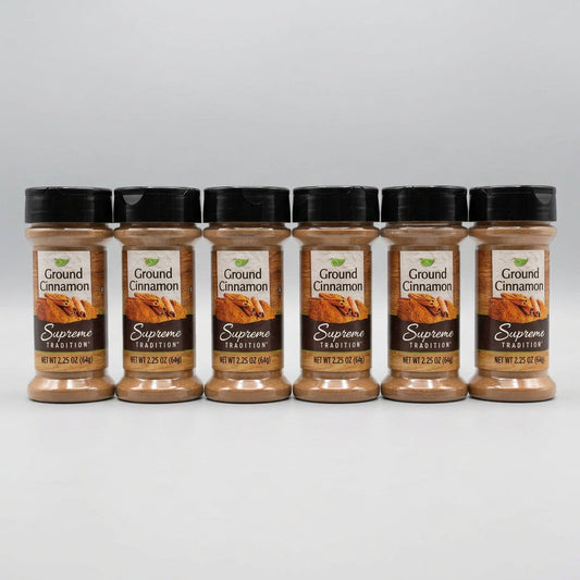 6 Jars Supreme Tradition Ground Cinnamon 3.17 oz