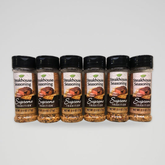 6 Jars of Supreme Tradition Steakhouse Steak Seasoning, 2.5 oz