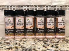 6 JARS Supreme Tradition Fine Himalayan Pink Salt 5 oz Seasoning Sea