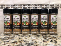 6 JARS Supreme Tradition Salt Free Seasoning 2.5 oz Sodium Accent Dash