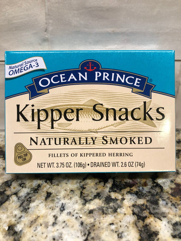 9 CANS Ocean Prince Smoked Kipper Snacks Herring 3.75 Oz Can Sardines