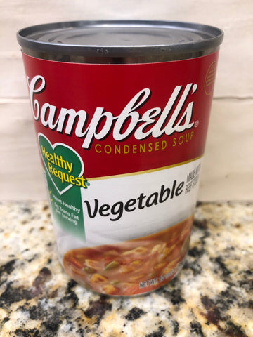 8 CANS Campbell's Condensed Healthy Request Vegetable Soup 10.5 oz. Can