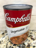 8 CANS Campbell's Condensed Vegetable Soup 10.5 oz Can with Beef Stock