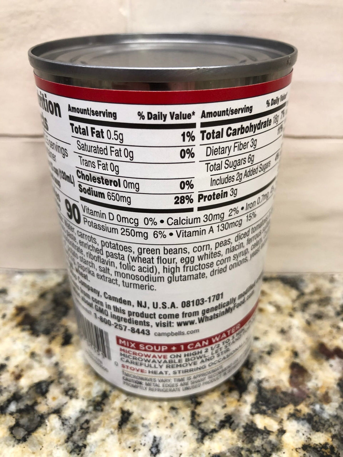 Campbell's Condensed Vegetarian Vegetable Soup, 10.5 oz