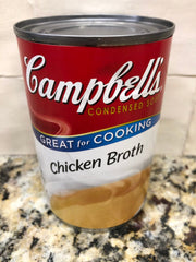 8 CANS Campbell's Condensed Chicken Broth 10.5 oz Can Soup