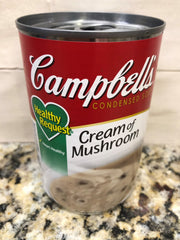 8 CANS Campbell's Condensed Healthy Request Cream of Mushroom Soup 10.5 oz Can