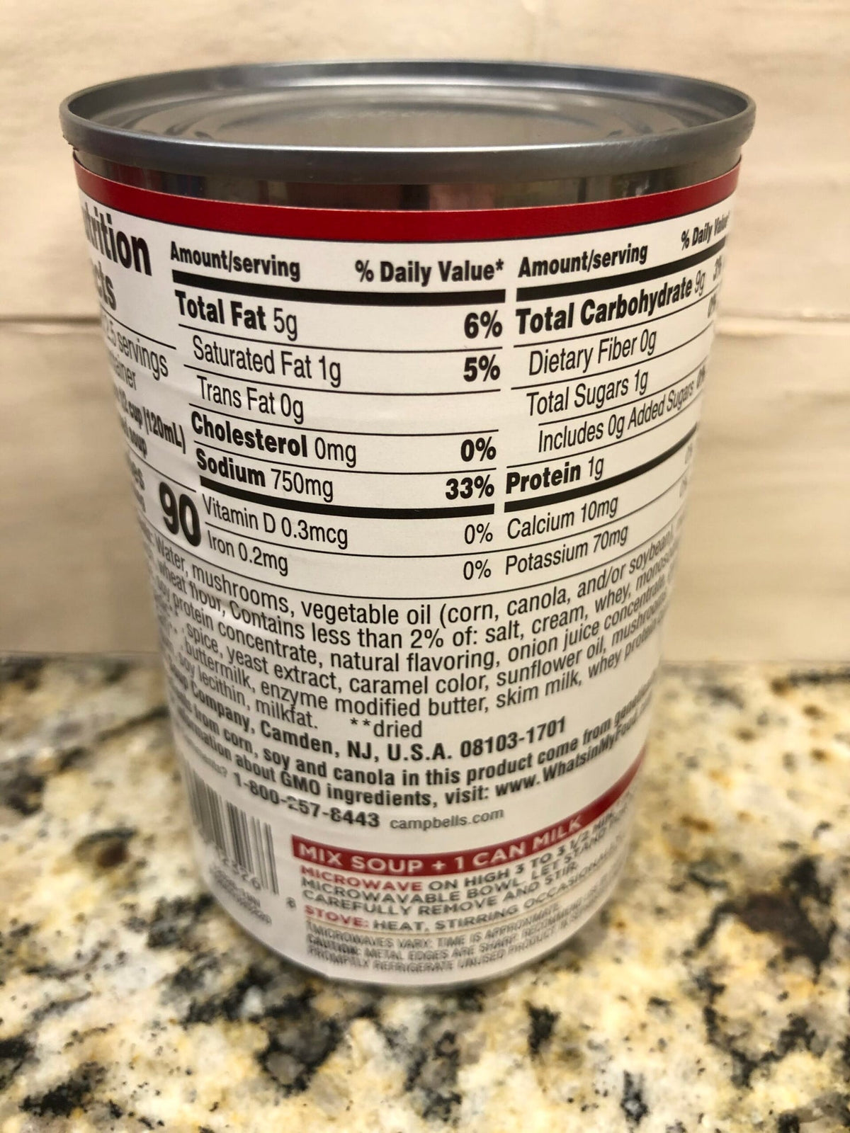 Campbell's Condensed Cream of Mushroom with Roasted Garlic Soup, 10.5 oz