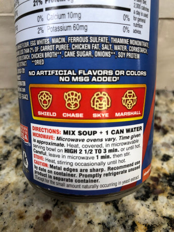 8 CANS Campbell's Condensed Paw Patrol Puppy Soup 10.5 oz Can Chicken