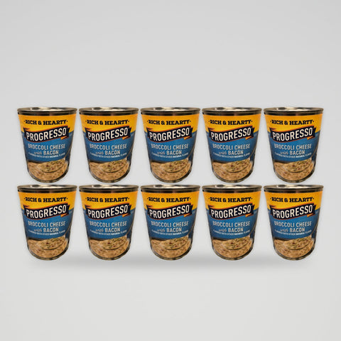 Progresso Rich & Hearty Broccoli Cheese with Bacon Soup, 18 oz Cans