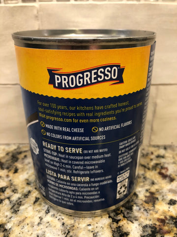 10 CANS Progresso Rich & Hearty Broccoli Cheese with Bacon Soup 18 oz Can