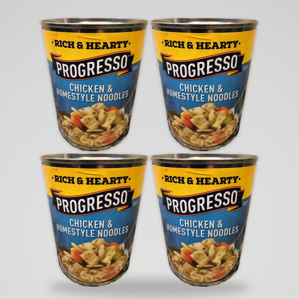 Progresso Rich & Hearty Chicken & Homestyle Noodle Soup, 19 oz Cans