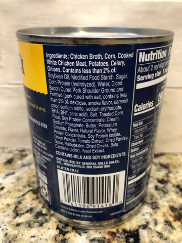 10 Cans of Progresso Rich & Hearty Chicken Corn Chowder w/ Bacon Soup, 18.5 oz