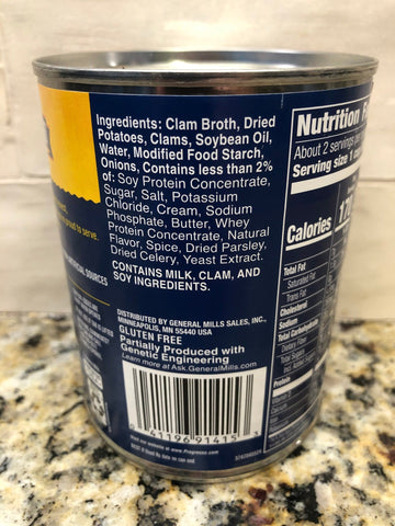 Progresso Rich & Hearty New England Clam Chowder Soup, 18.5 oz Cans