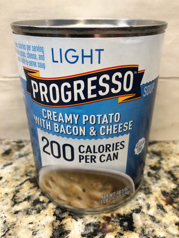 4 CANS Progresso Light Creamy Potato With Bacon and Cheese Soup 18.5 oz Can