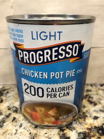 10 CANS Progresso Light Low Fat Chicken Pot Pie Style Soup 18.5 oz Can