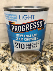 4 CANS Progresso Light New England Clam Chowder Soup 18.5 oz Can