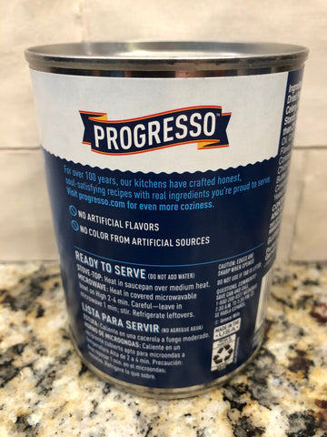 10 Cans of Progresso Light New England Clam Chowder Soup, 18.5 oz