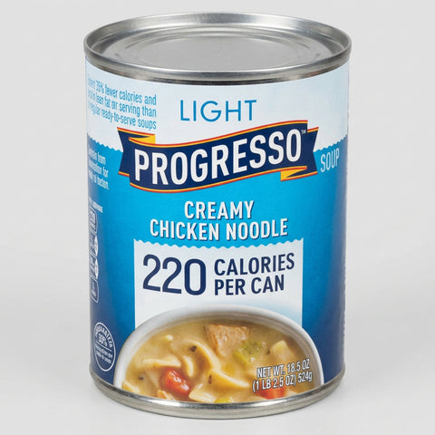 Progresso Light Creamy Chicken Noodle Soup, 18.5 oz Cans