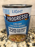 4 CANS Progresso Light Creamy Chicken Noodle Soup 18.5 oz Can