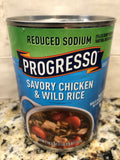 10 Cans of Progresso Reduced Sodium Chicken and Wild Rice Soup, 18.5 oz