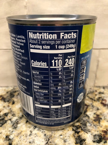 10 Cans of Progresso Vegetable Classics Lentil w Roasted Vegetables Soup, 19 oz
